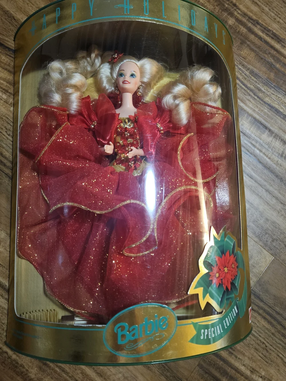 Barbie Red Holiday Special Edition Glitter Gown